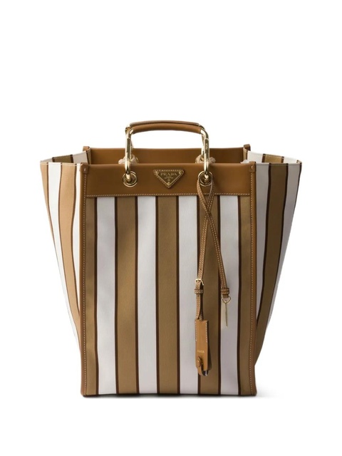 Prada large printed tote bag - Neutrals - zdjęcie produktu nr 1