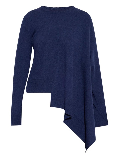 Alexander McQueen asymmetric cashmere sweater - Blue - zdjęcie produktu nr 1