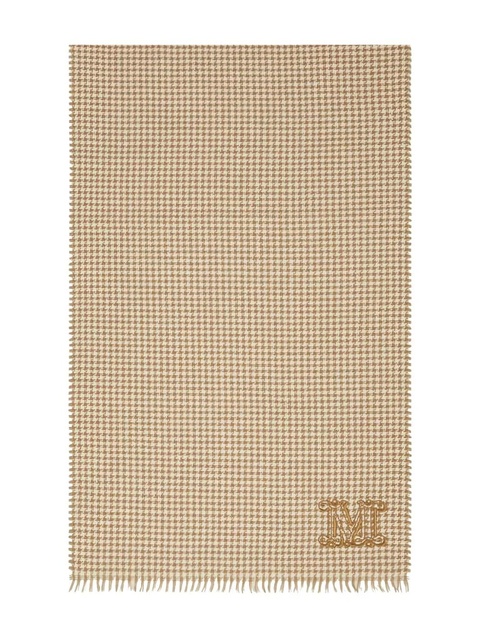 Max Mara houndstooth cashmere scarf - Brown - zdjęcie produktu nr 1