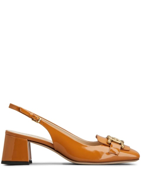 Tod's Cuoio 50mm logo-engraved pumps - Orange - zdjęcie produktu nr 1