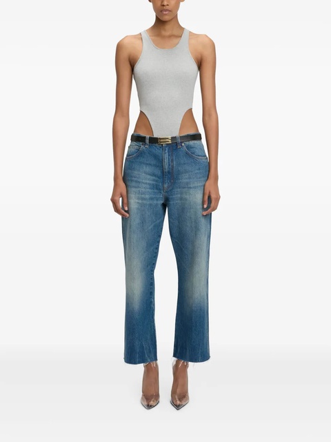 Victoria Beckham high leg-cut bodysuit - Grey - zdjęcie produktu nr 1
