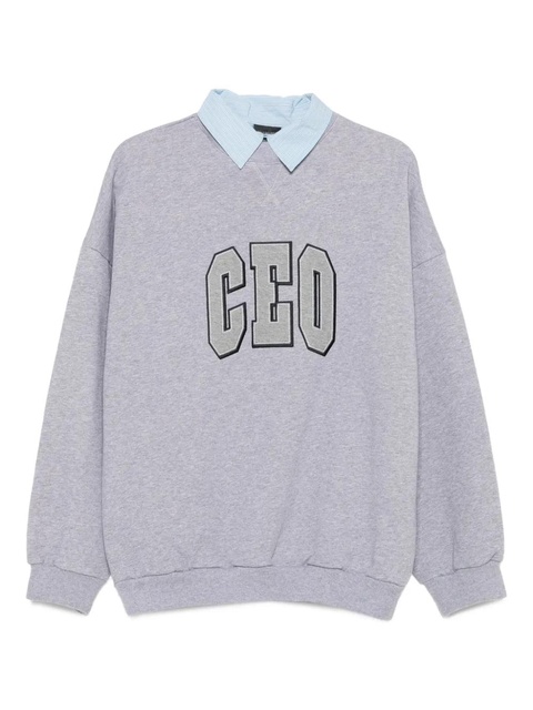 Balenciaga CEO Team ribbed sweatshirt - Grey - zdjęcie produktu nr 1