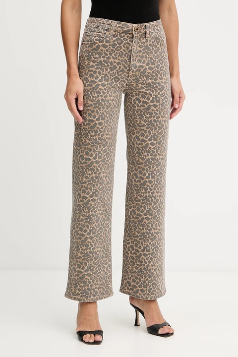 Guess jeansy damskie kolor brązowy W5YA1A WHFP2 - zdjęcie produktu nr 1