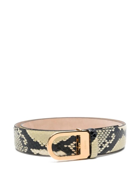 KHAITE snakeskin-effect buckled belt - Neutrals - zdjęcie produktu nr 1