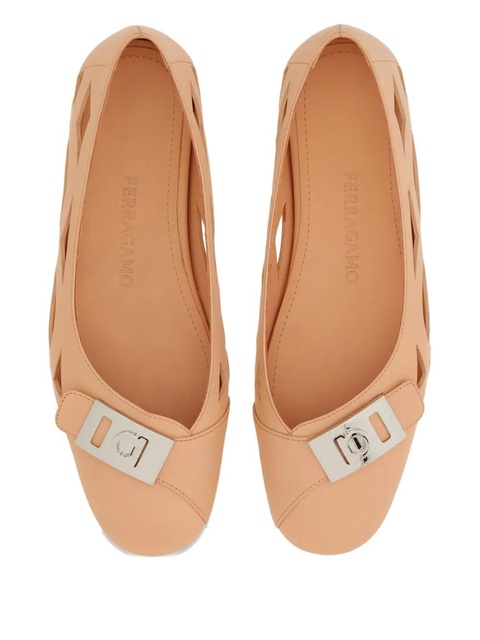 Ferragamo leather ballerina shoes - Pink - zdjęcie produktu nr 2