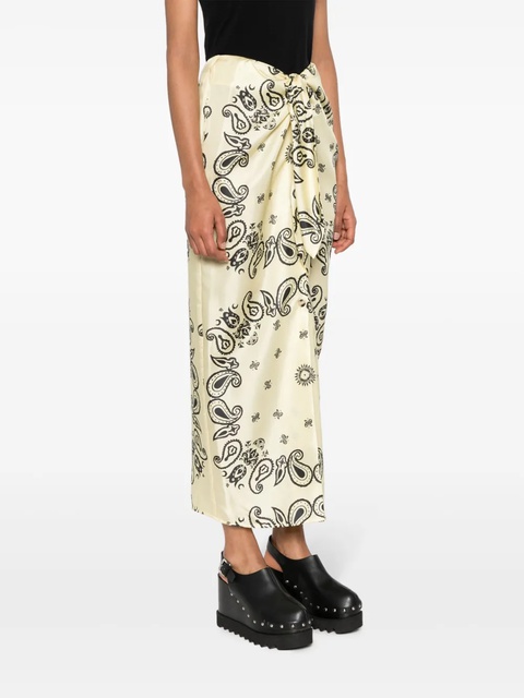 Nanushka Nicolet paisley-print midi skirt - Yellow - zdjęcie produktu nr 2