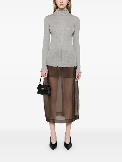 FENDI ribbed-knit top - Grey - zdjęcie produktu nr 2