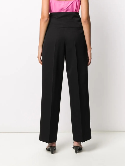 Jil Sander wide-leg tailored trousers - Black - zdjęcie produktu nr 2