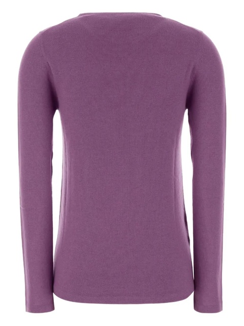 Miu Miu logo-detail sweater - Purple - zdjęcie produktu nr 2