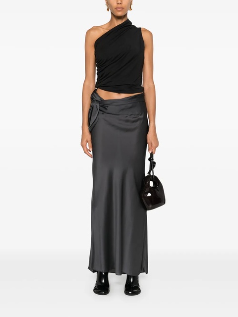 Christopher Esber wrapped silk skirt - Grey - zdjęcie produktu nr 2