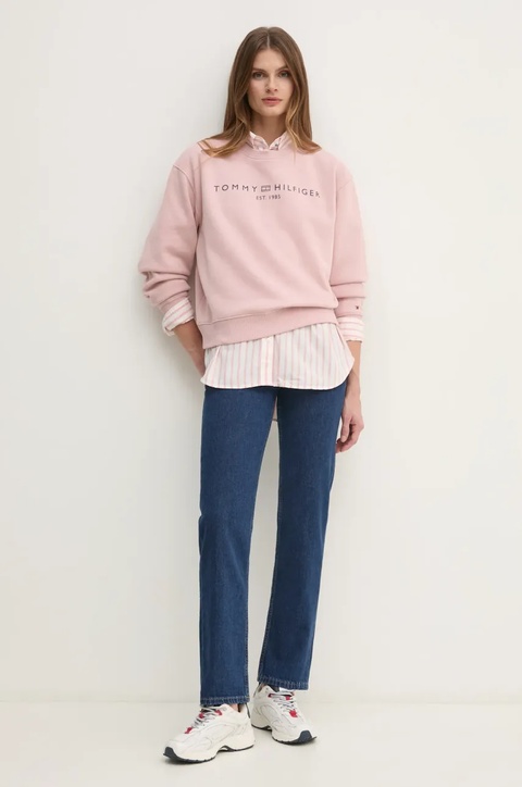 Tommy Hilfiger jeansy damskie medium waist WW0WW43726 - zdjęcie produktu nr 2