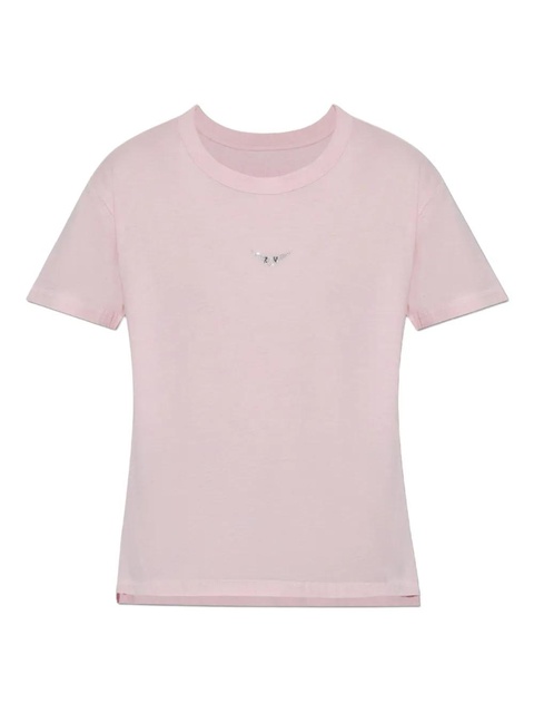 Zadig&Voltaire embroidered-logo t-shirt - Pink - zdjęcie produktu nr 1