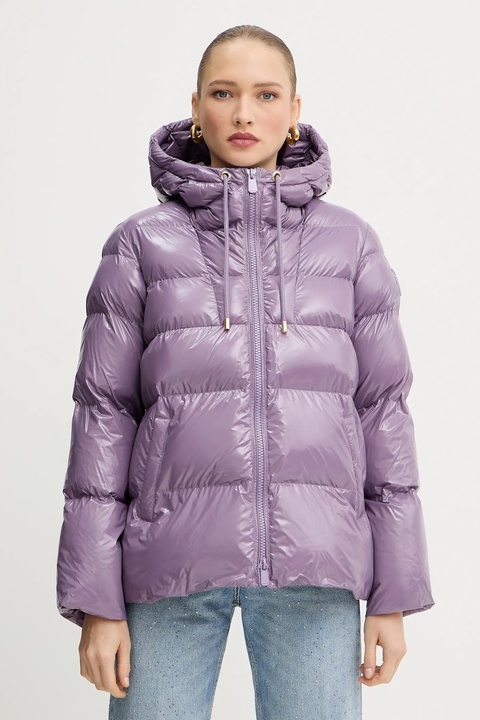 Pinko kurtka kolor fioletowy zimowa 101597 A2P7 - zdjęcie produktu nr 2