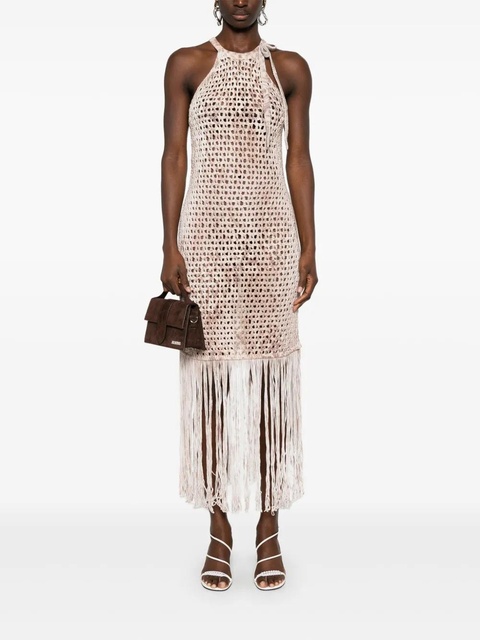Blumarine knitted midi dress - Neutrals - zdjęcie produktu nr 2