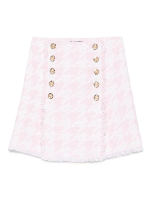 Balmain tweed mini skirt - Pink - zdjęcie produktu nr 1