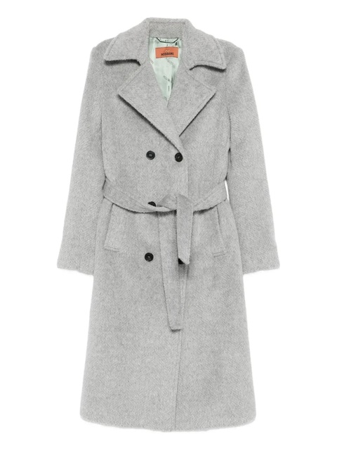 Missoni double-breasted belted coat - Grey - zdjęcie produktu nr 1