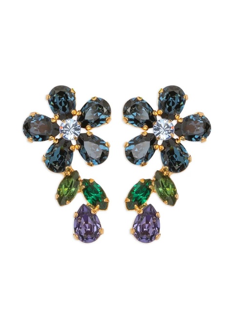 Jennifer Behr Odelia flower-drop earrings - Gold - zdjęcie produktu nr 1