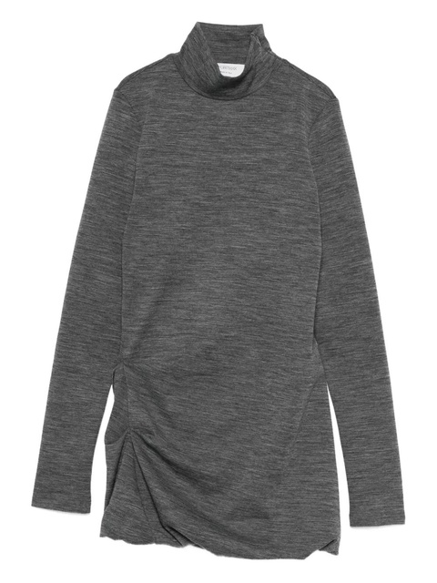 Sportmax turtleneck gathered dress - Grey - zdjęcie produktu nr 1