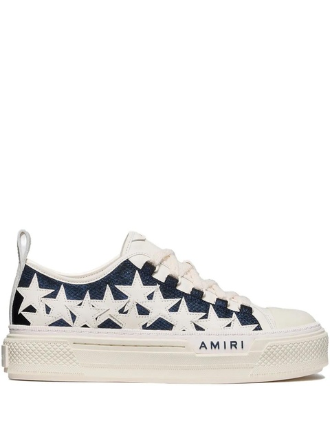 AMIRI Stars Court denim low-top sneakers - Neutrals - zdjęcie produktu nr 1
