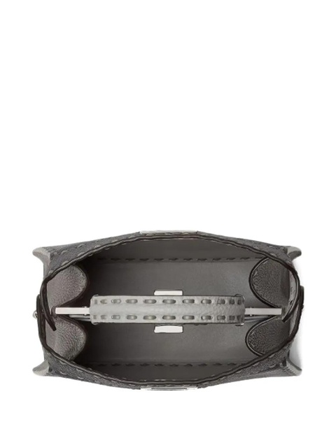 FENDI small Peekaboo ISeeU selleria stitching tote bag - Blue - zdjęcie produktu nr 2