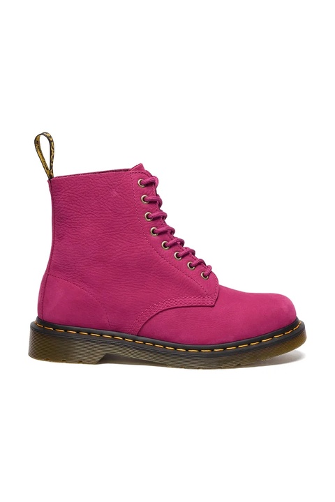 Dr. Martens botki 1460 Pascal damskie kolor różowy na płaskim obcasie DM42596650 - zdjęcie produktu nr 1