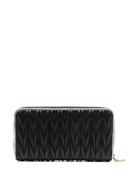 Miu Miu logo-plaque wallet - Black - zdjęcie produktu nr 1