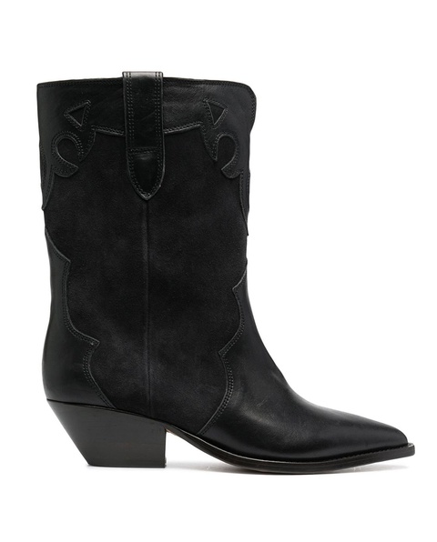 ISABEL MARANT - Kowbojki Duoni Fadaed Black - zdjęcie produktu nr 1