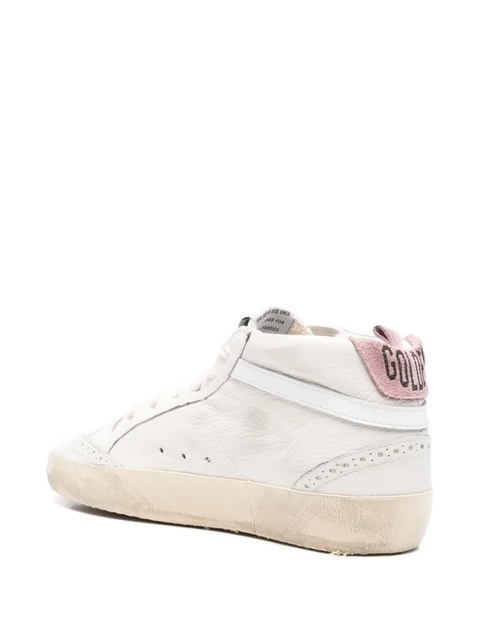 Golden Goose Mid Star glitter-star sneakers - Neutrals - zdjęcie produktu nr 2
