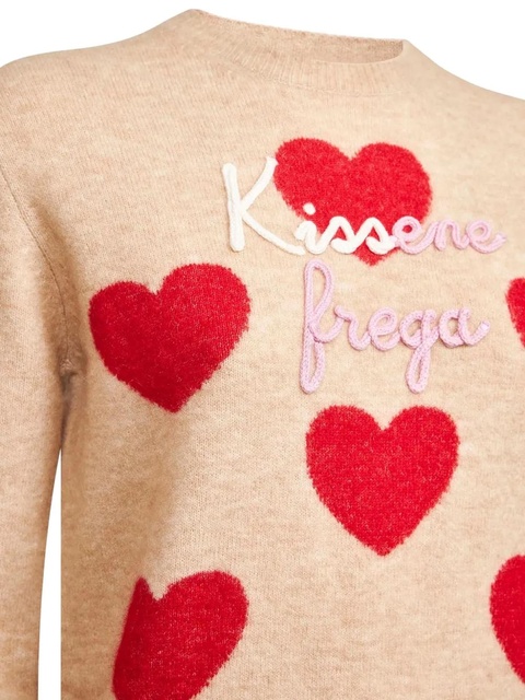 MC2 Saint Barth heart embroidery crewneck sweater - Neutrals - zdjęcie produktu nr 2