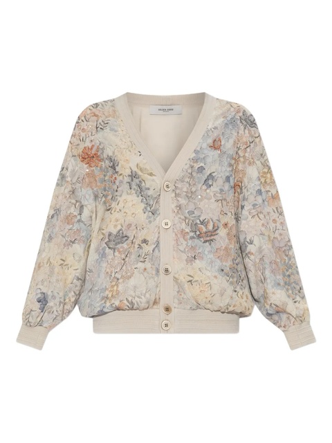 Golden Goose floral sequin-embellished cardigan - Neutrals - zdjęcie produktu nr 1