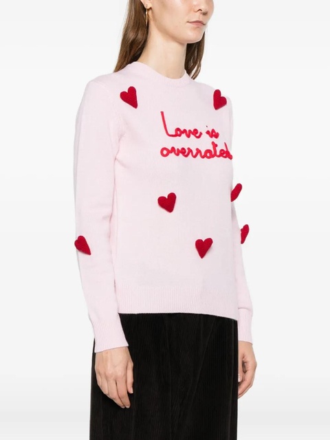 MC2 Saint Barth heart-embroidered sweater - Pink - zdjęcie produktu nr 2