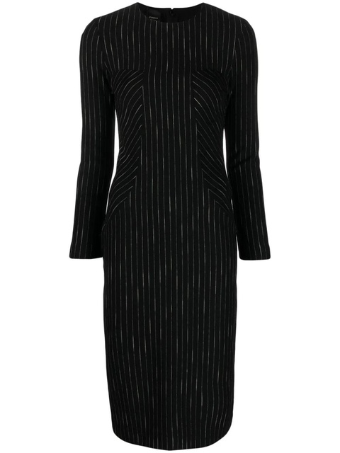 PINKO striped midi dress - Black - zdjęcie produktu nr 1