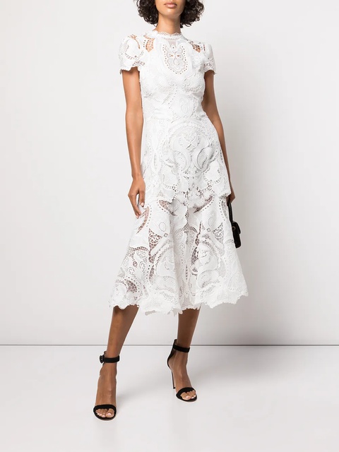 Simkhai cut out-detail midi dress - White - zdjęcie produktu nr 2