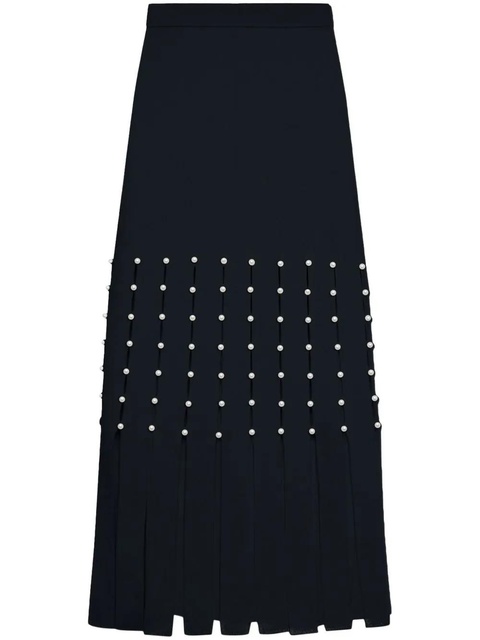 Simkhai Katarina pearl-detail midi skirt - Black - zdjęcie produktu nr 1