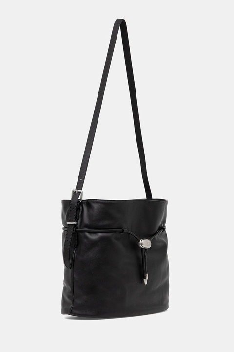 Trussardi torebka skórzana kolor czarny Z598E005975N - zdjęcie produktu nr 2