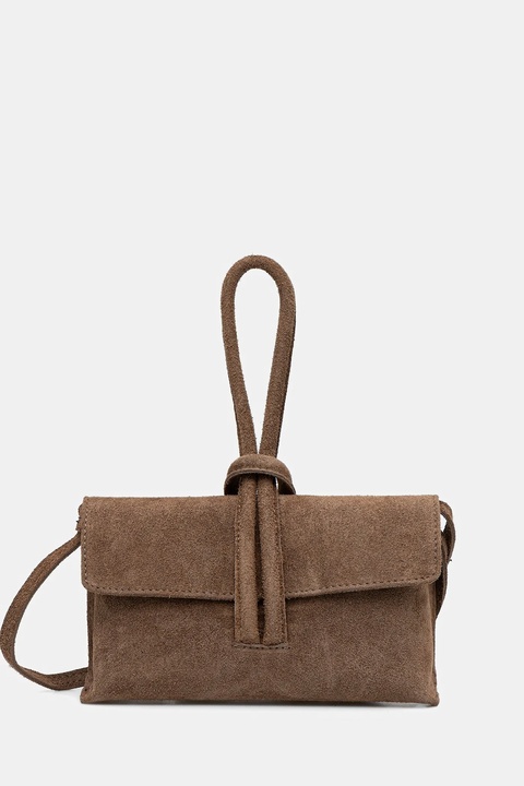 Answear.LAB kopertówka zamszowa kolor beżowy - zdjęcie produktu nr 1