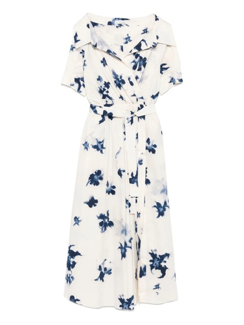 Altuzarra Lydia midi dress - Berry blue flowers - zdjęcie produktu nr 2