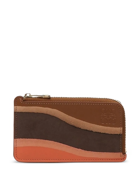 LOEWE Coin Landscape calfskin zip wallet - Brown - zdjęcie produktu nr 1