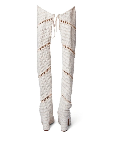 Isa Boulder Amend knee-length boots - White - zdjęcie produktu nr 2