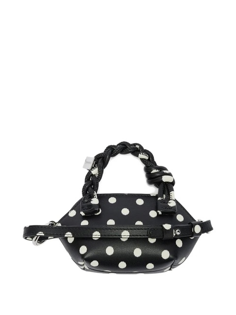 GANNI polka dot-print mini bag - Black - zdjęcie produktu nr 2