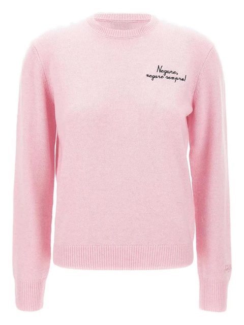 MC2 Saint Barth embroidered crew neck sweater - Pink - zdjęcie produktu nr 1