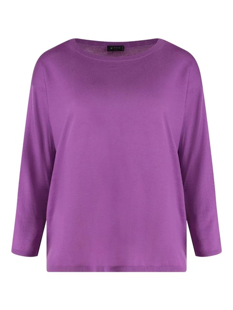 ETRO crop-sleeve sweater - Purple - zdjęcie produktu nr 1