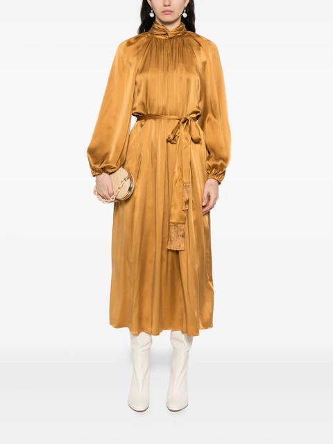 ZIMMERMANN Hypnotic Twist Sheath midi dress - Brown - zdjęcie produktu nr 2