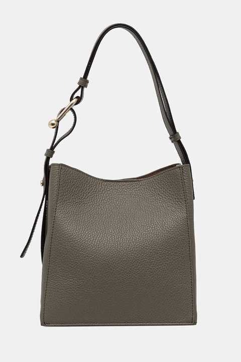 Furla torebka skórzana kolor zielony WB01373.HSF000.2810S - zdjęcie produktu nr 1