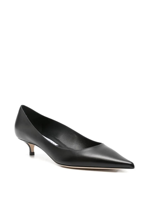 Jimmy Choo 50mm Amelia pointed-toe kitten-heel pumps - Black - zdjęcie produktu nr 1