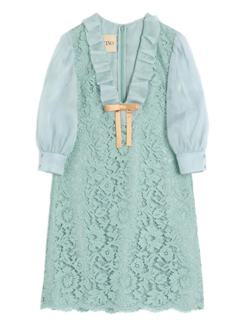 Valentino Garavani lace-pattern minidress - Blue - zdjęcie produktu nr 1