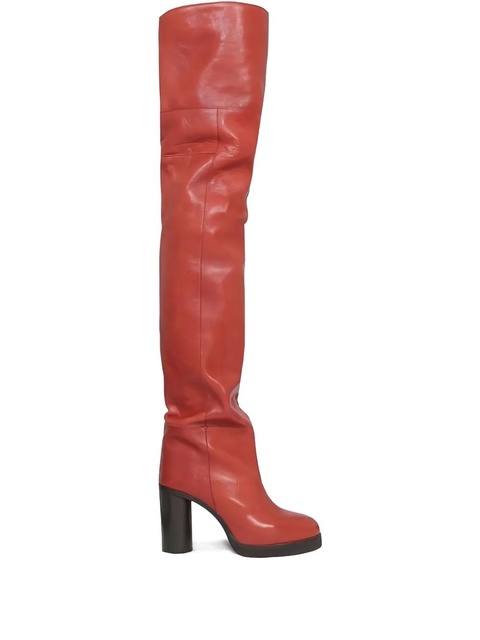 ISABEL MARANT over-the-knee heeled boots - Red - zdjęcie produktu nr 1