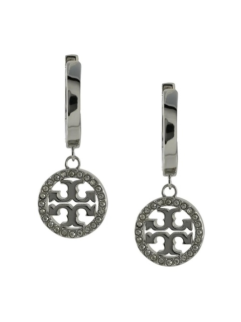 Tory Burch Miller hoop earrings - Silver - zdjęcie produktu nr 1