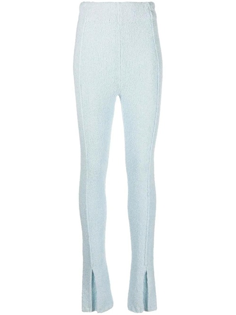 ROTATE BIRGER CHRISTENSEN flared-cuff knitted trousers - Blue - zdjęcie produktu nr 1