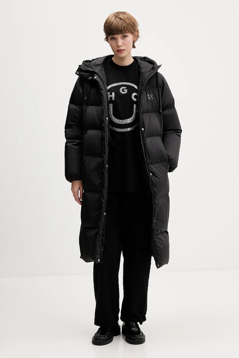 HUGO kurtka puchowa kolor czarny zimowa oversize 50546355 - zdjęcie produktu nr 1